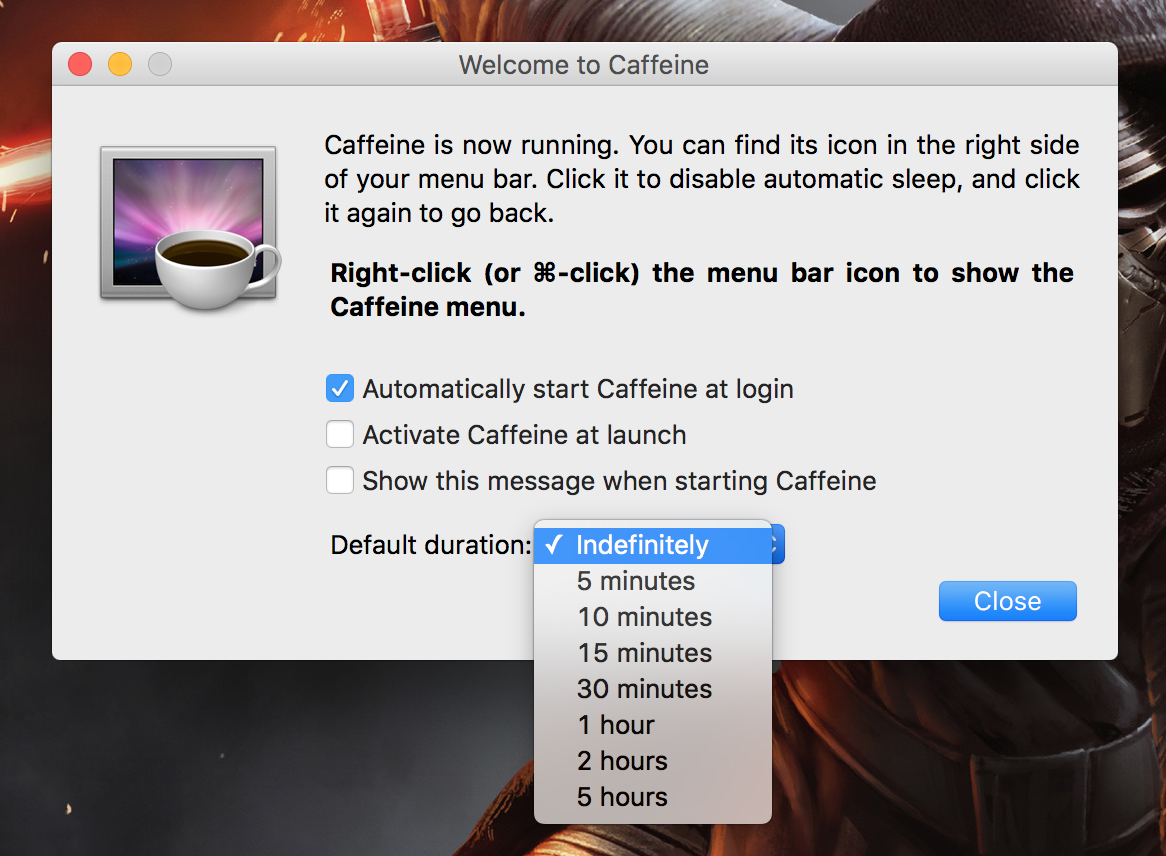 caffiene app for mac